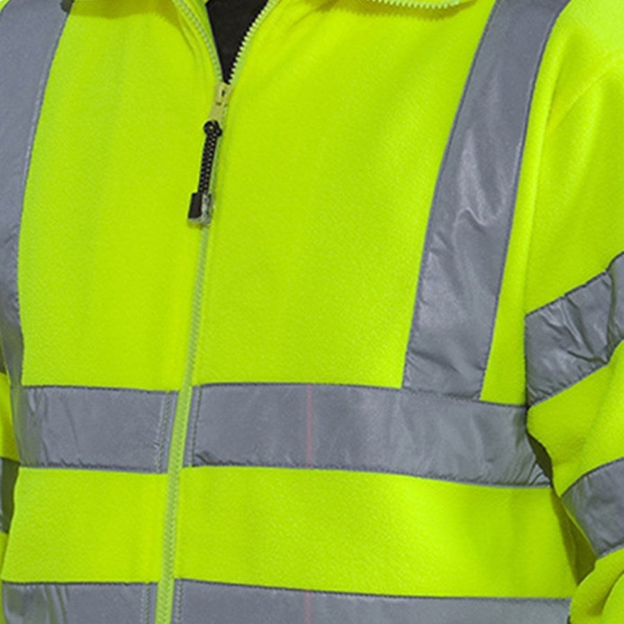 Detailed image STONEKIT High-vis jacket Fleece high-vis yellow
