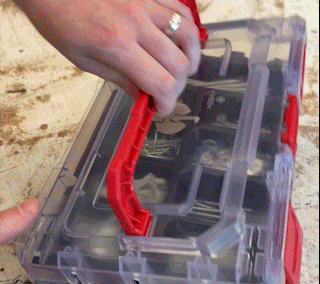 Detailed image STRAUSSbox 125 small incl. separating bridges black