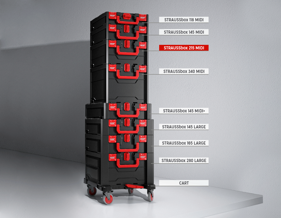 Additional image 4 STRAUSSbox 215 midi black/red