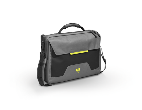 Primary image STRAUSSbox laptop bag basaltgrey/acid yellow
