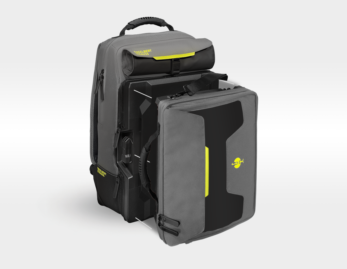 Additional image 3 STRAUSSbox laptop bag basaltgrey/acid yellow