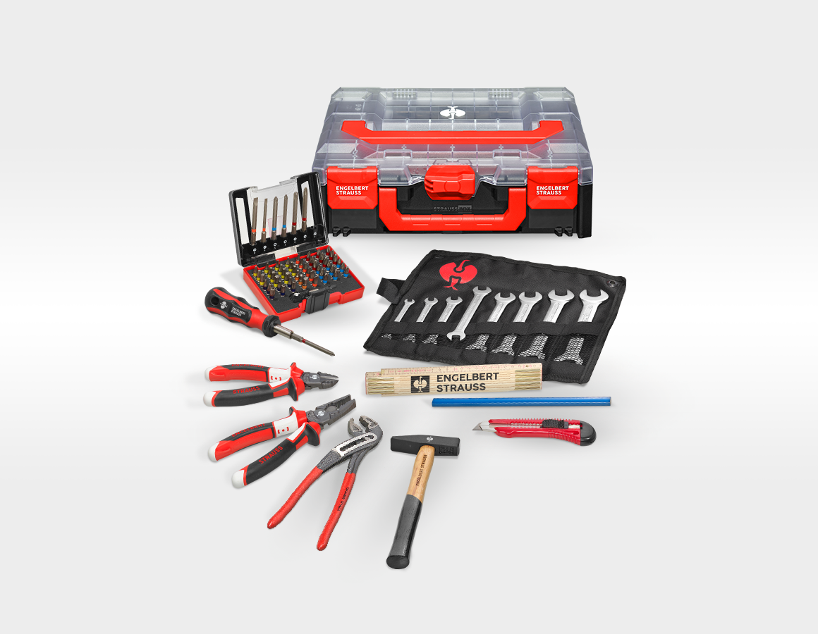 Main action image STRAUSSbox tool set 118 Allround classic Midi