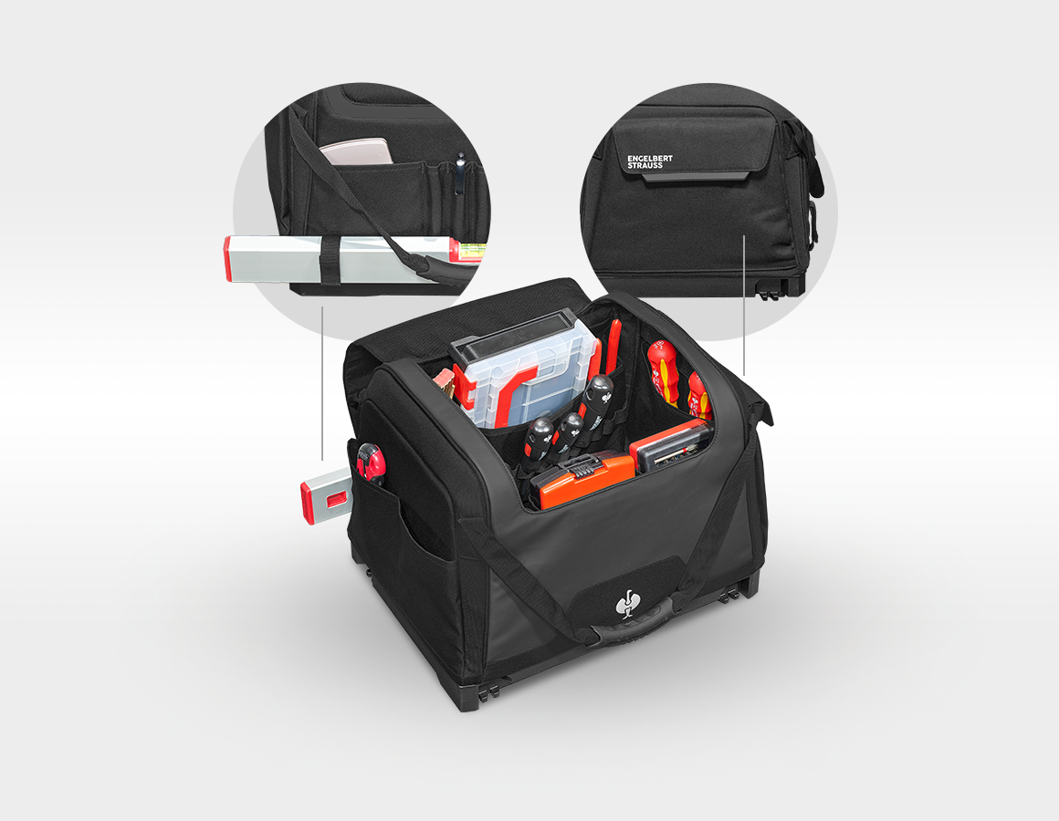 Additional image 2 STRAUSSbox tool bag, closed black