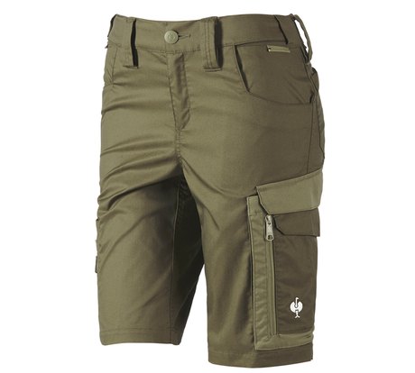 Primary image Shorts e.s.concrete light, ladies' mudgreen/stipagreen