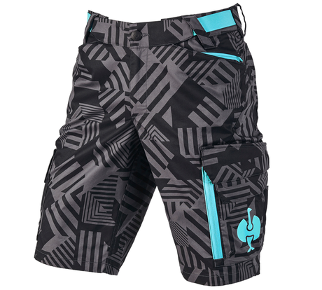 Primary image Shorts e.s.trail black/anthracite/lapisturquoise