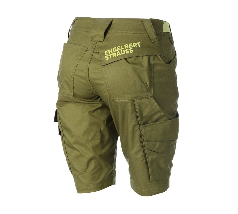 Secondary image Shorts e.s.trail, ladies' junipergreen/limegreen
