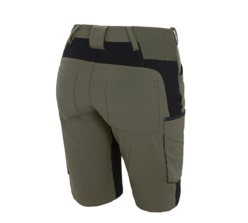 Secondary image Shorts e.s.vision stretch, ladies' moss/black