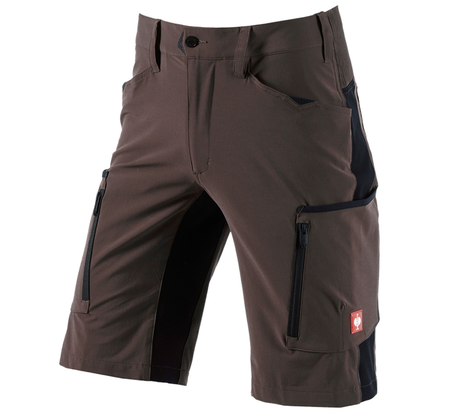 Primary image Shorts e.s.vision stretch, men's chestnut/black