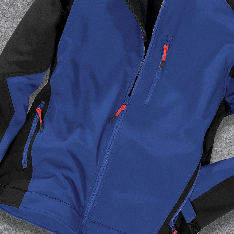 Detailed image Softshell Jacket dryplexx® softlight royalblue/black