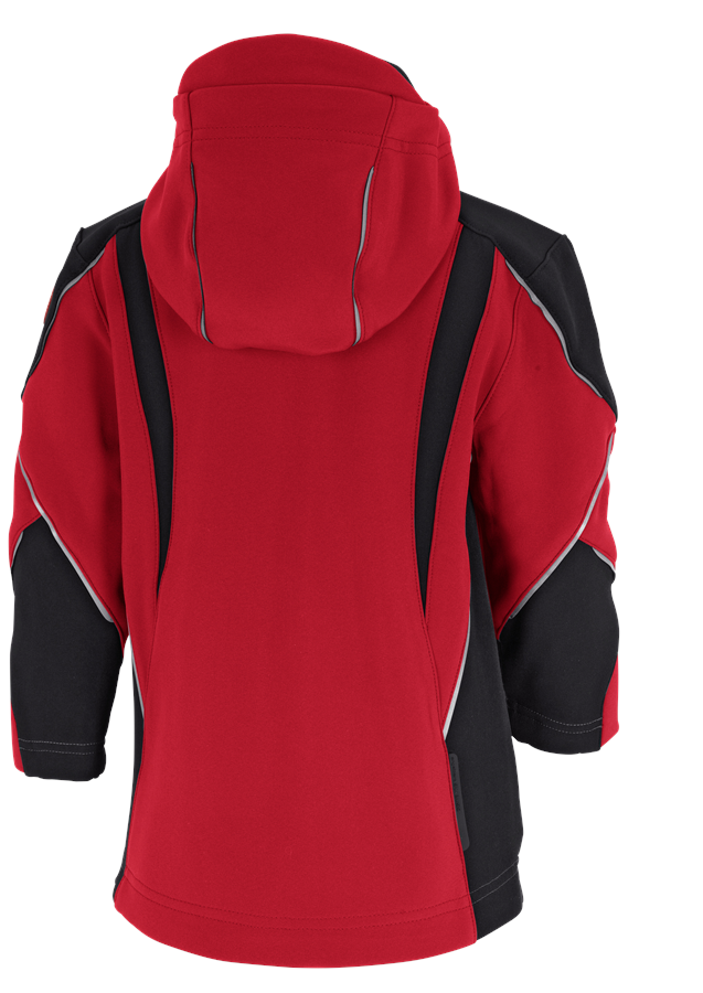 Secondary image Softshell jacket e.s.vision, children’s red/black