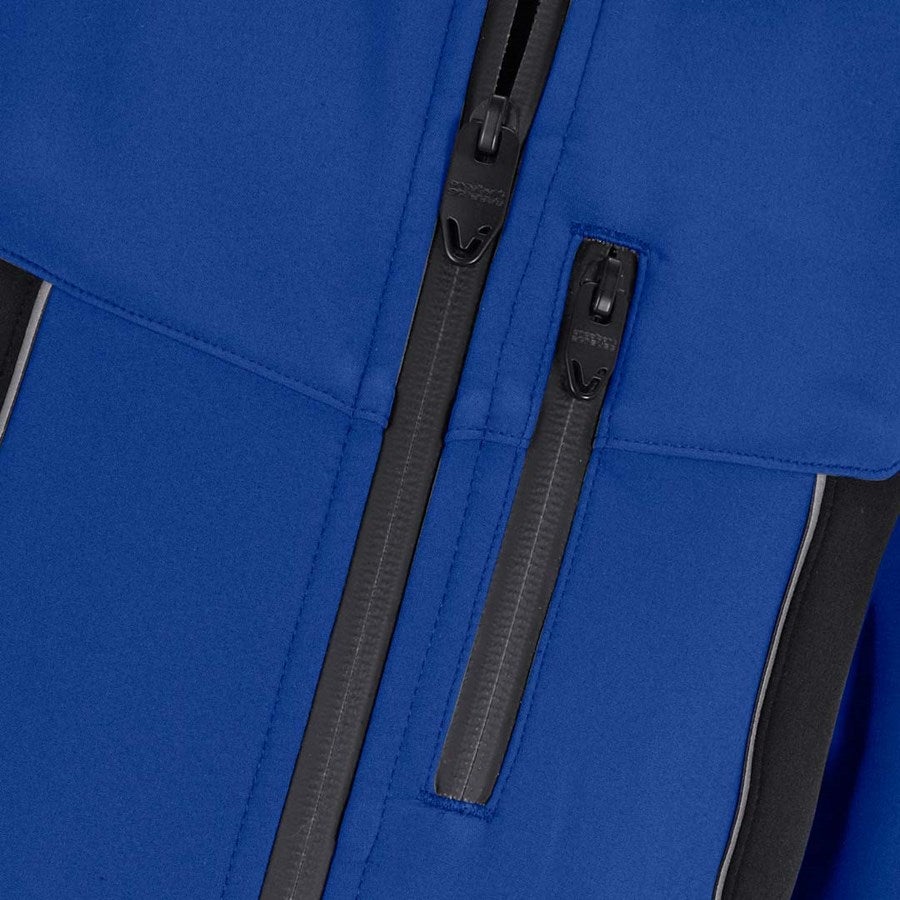 Detailed image Softshell jacket e.s.vision, children’s royalblue/black