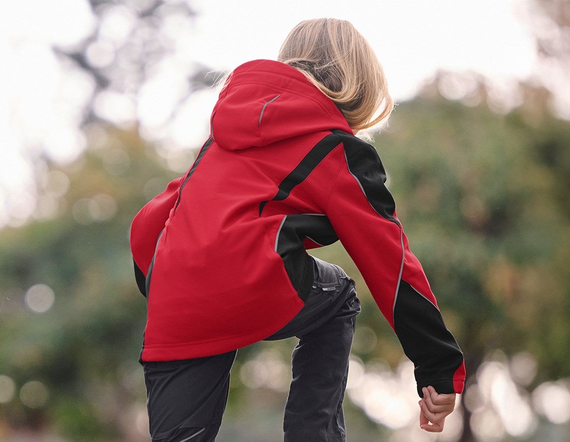 Additional image 2 Softshell jacket e.s.vision, children’s red/black
