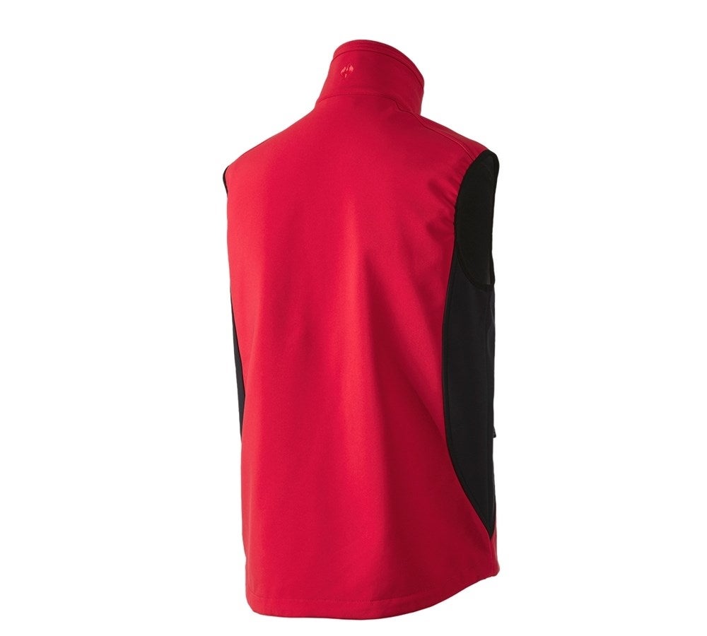 Secondary image Softshell bodywarmer dryplexx® softlight red/black
