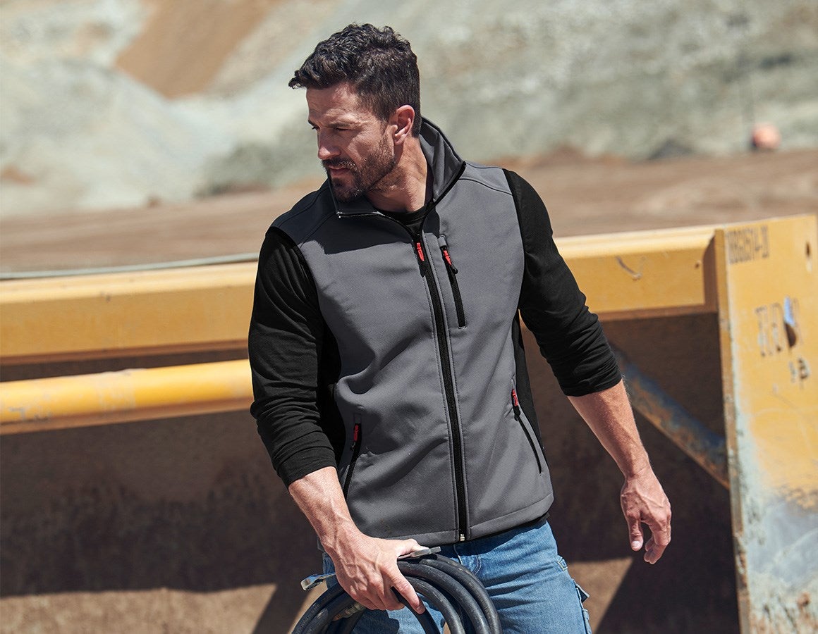 Main action image Softshell bodywarmer dryplexx® softlight anthracite/black