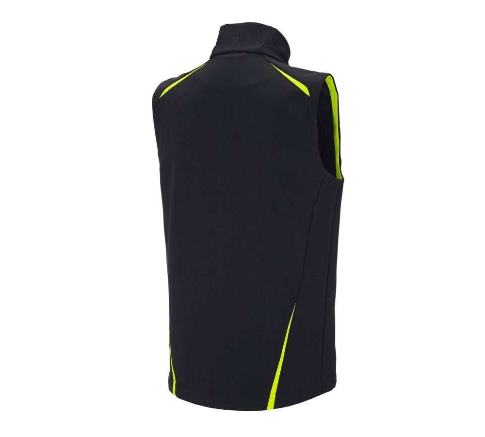 Secondary image Softshell bodywarmer e.s.motion 2020 black/high-vis yellow/high-vis orange