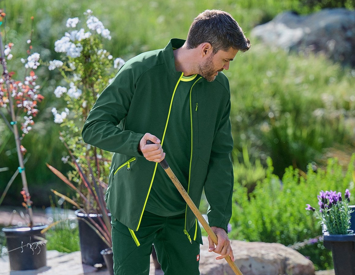 Additional image 4 Softshell jacket e.s.ambition green/high-vis yellow