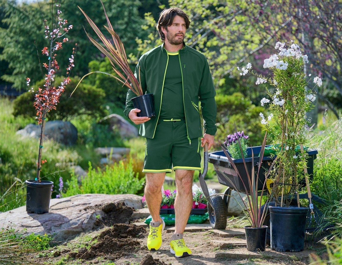 Additional image 2 Softshell jacket e.s.ambition green/high-vis yellow