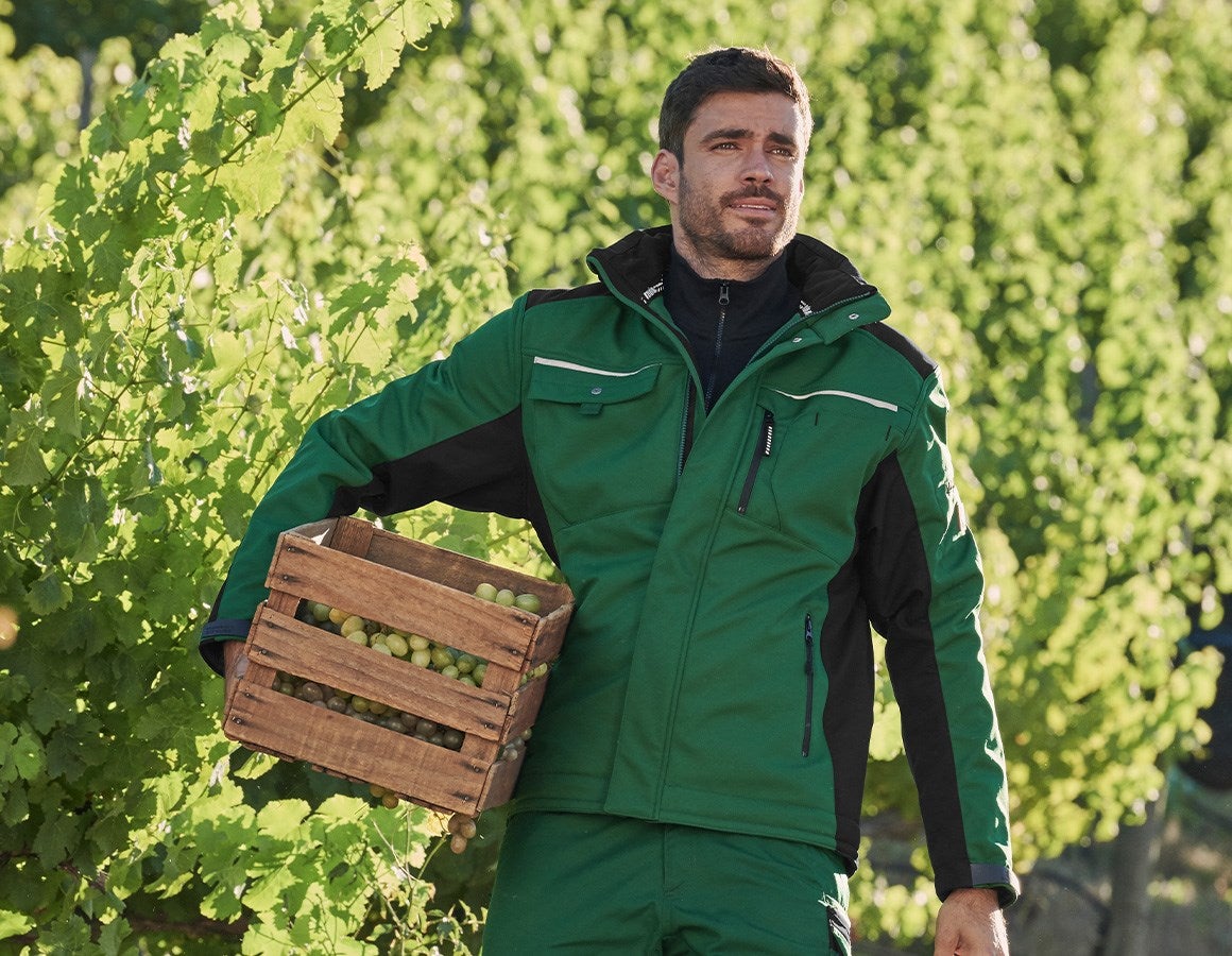 Additional image 1 Softshell jacket e.s.motion green/black