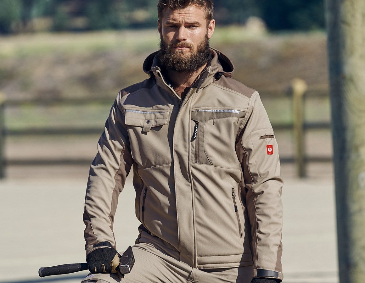 Additional image 1 Softshell jacket e.s.motion clay/peat