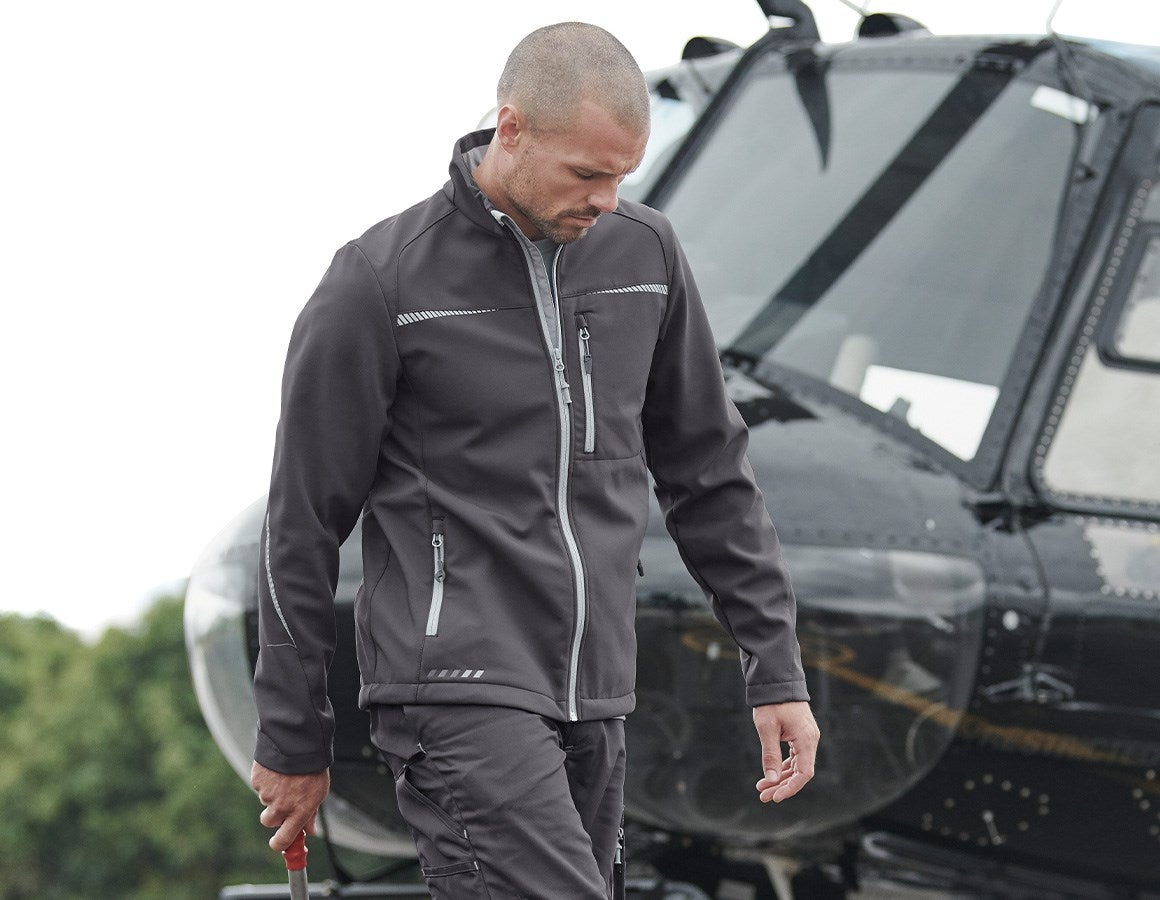 Main action image Softshell jacket e.s.motion 2020 anthracite/platinum