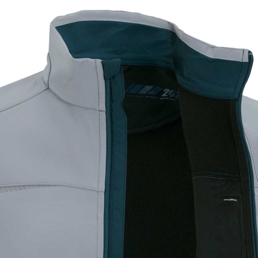 Detailed image Softshell jacket e.s.motion 2020 platinum/seablue