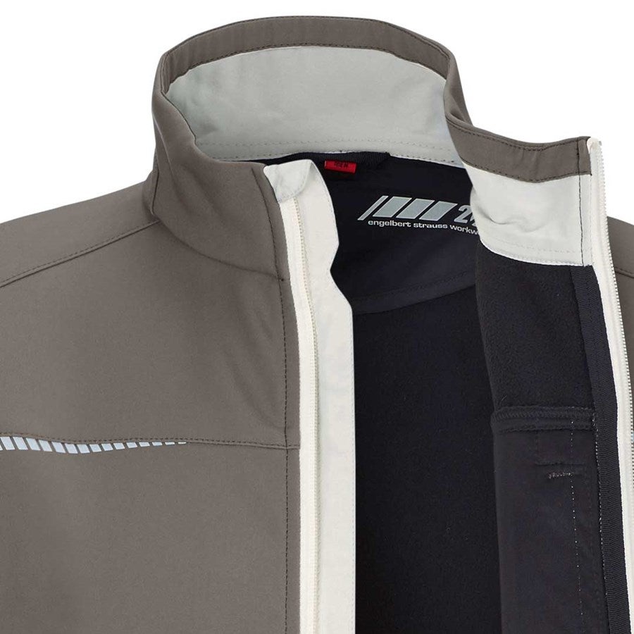 Detailed image Softshell jacket e.s.motion 2020 stone/plaster