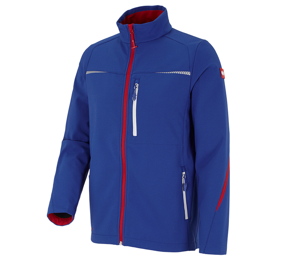 Primary image Softshell jacket e.s.motion 2020 royalblue/fiery red