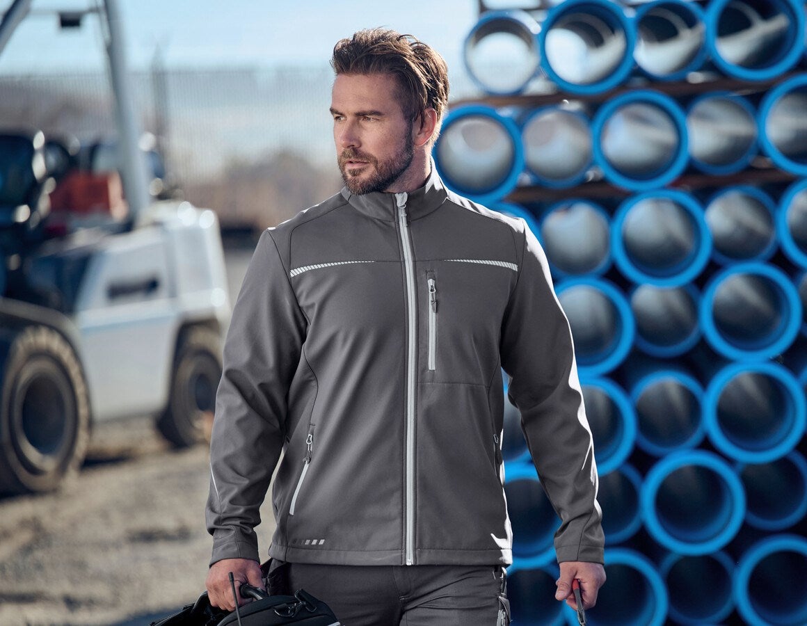 Main action image Softshell jacket e.s.motion 2020 anthracite/platinum