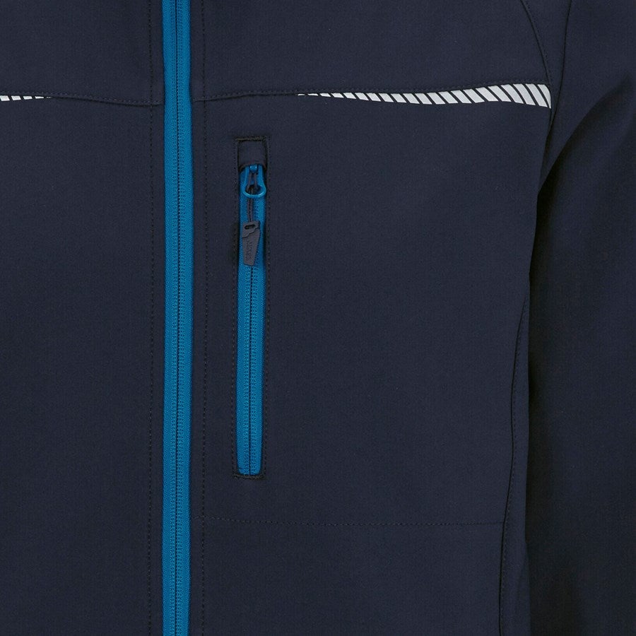 Detailed image Softshell jacket e.s.motion 2020 navy/atoll