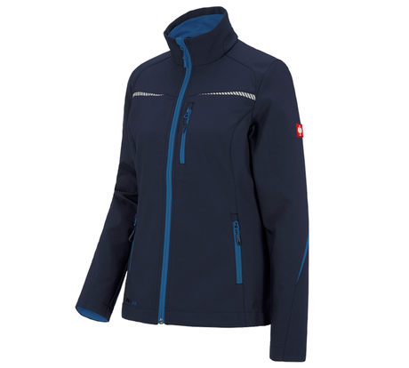 Primary image Softshell jacket e.s.motion 2020, ladies' navy/atoll