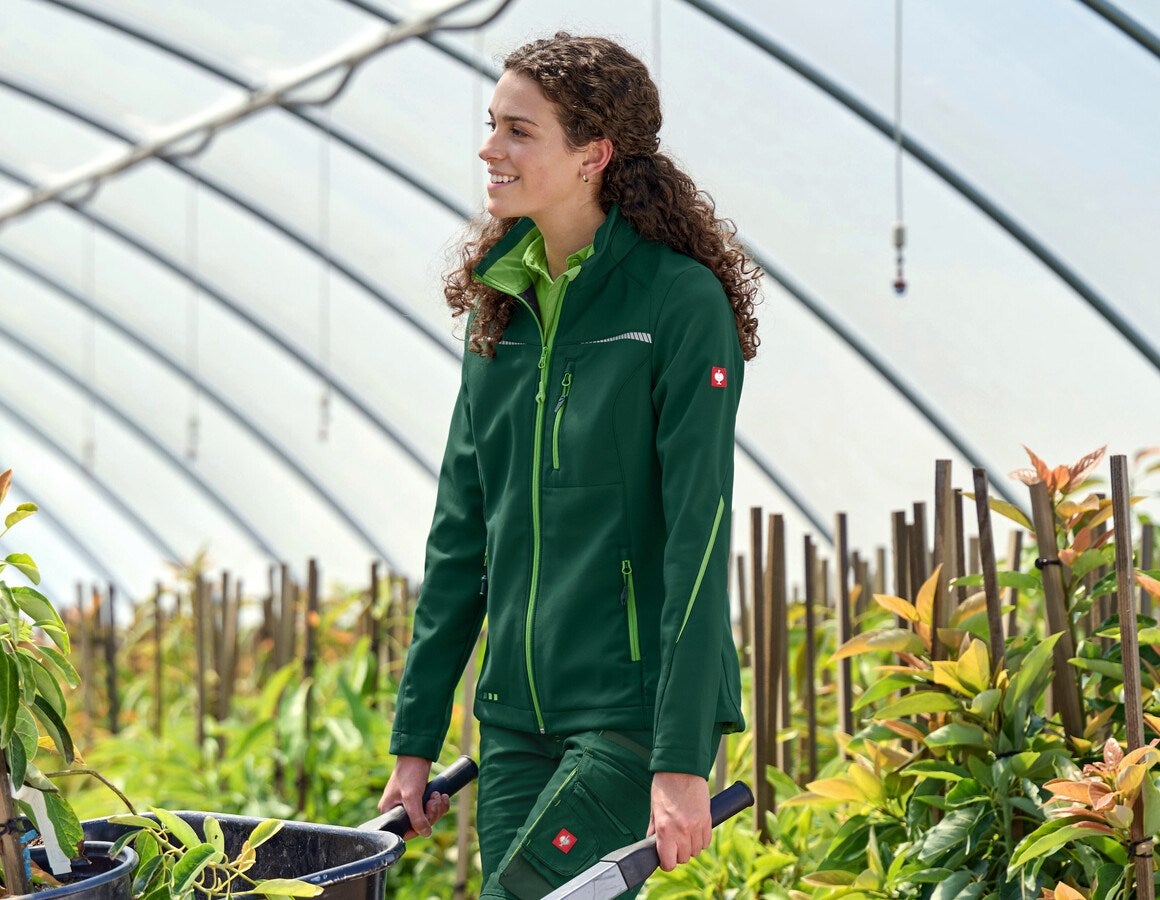 Additional image 1 Softshell jacket e.s.motion 2020, ladies' green/seagreen