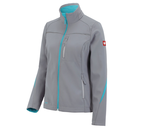 Primary image Softshell jacket e.s.motion 2020, ladies' platinum/capri