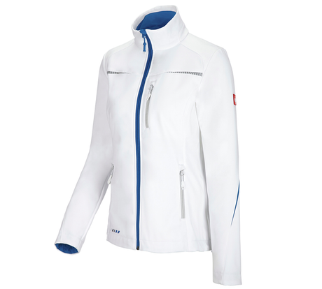 Primary image Softshell jacket e.s.motion 2020, ladies' white/gentianblue