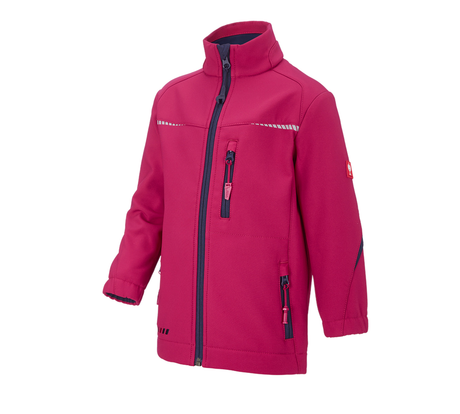 Primary image Softshell jacket e.s.motion 2020, children's berry/navy