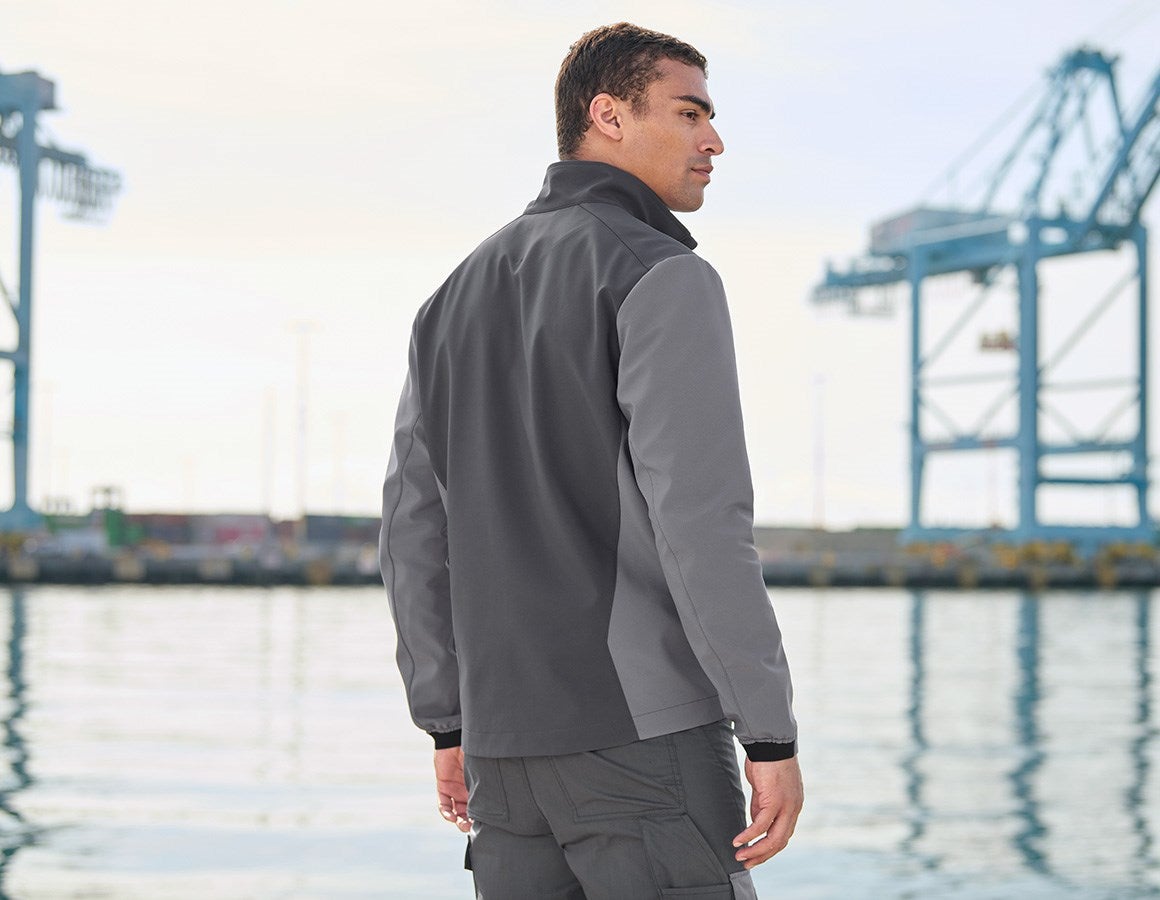 Additional image 1 Softshell jacket e.s.trail pure carbongrey/basaltgrey