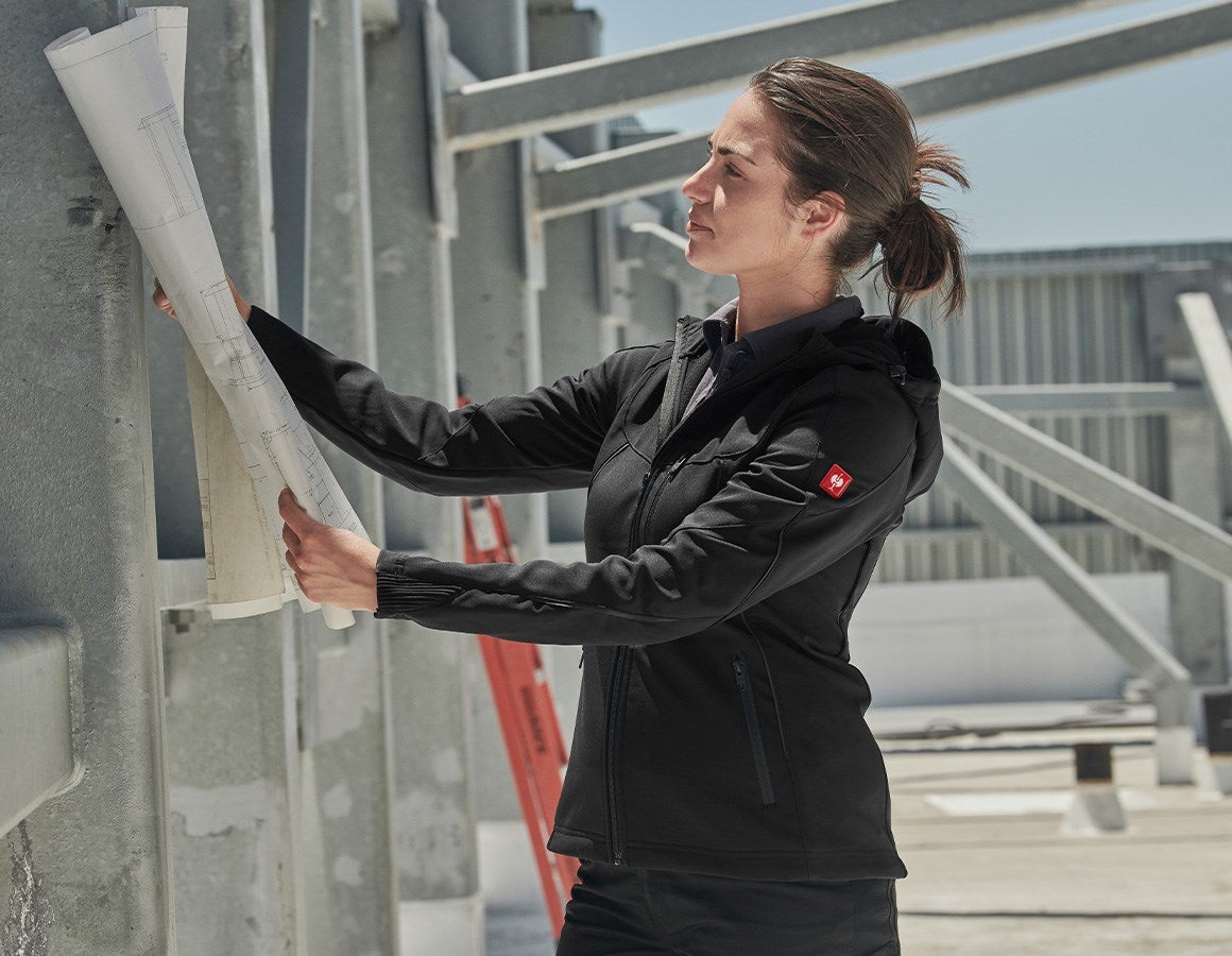 Main action image Softshell jacket e.s.vision, ladies' black