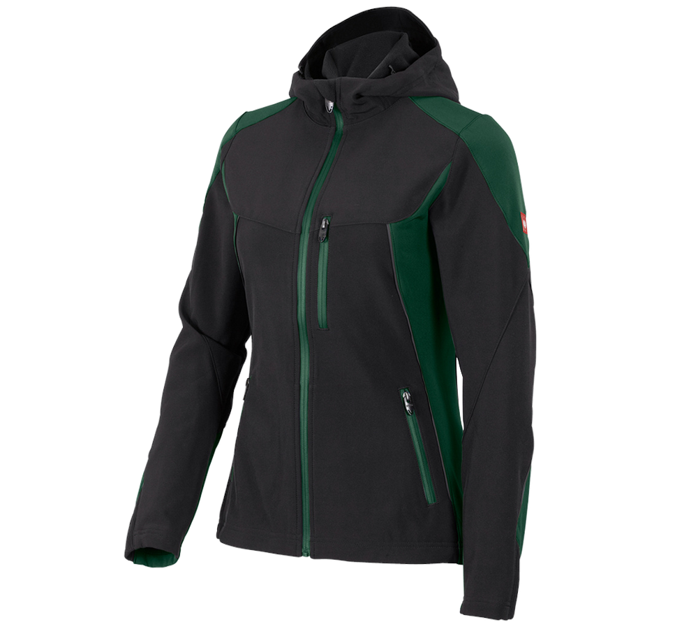 Primary image Softshell jacket e.s.vision, ladies' black/green