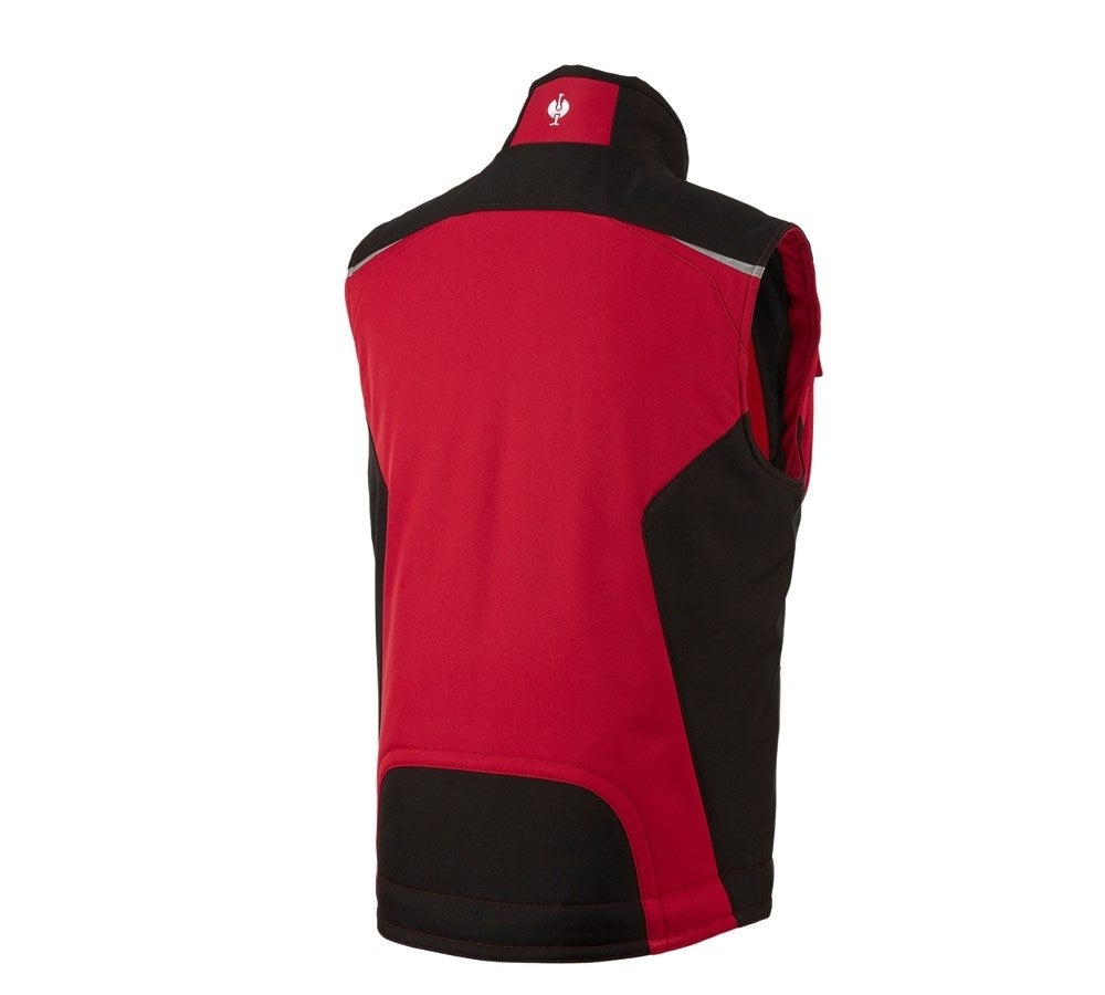 Secondary image Softshell bodywarmer e.s.motion red/black