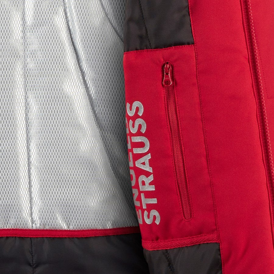 Detailed image Softshell bodywarmer e.s.motion red/black