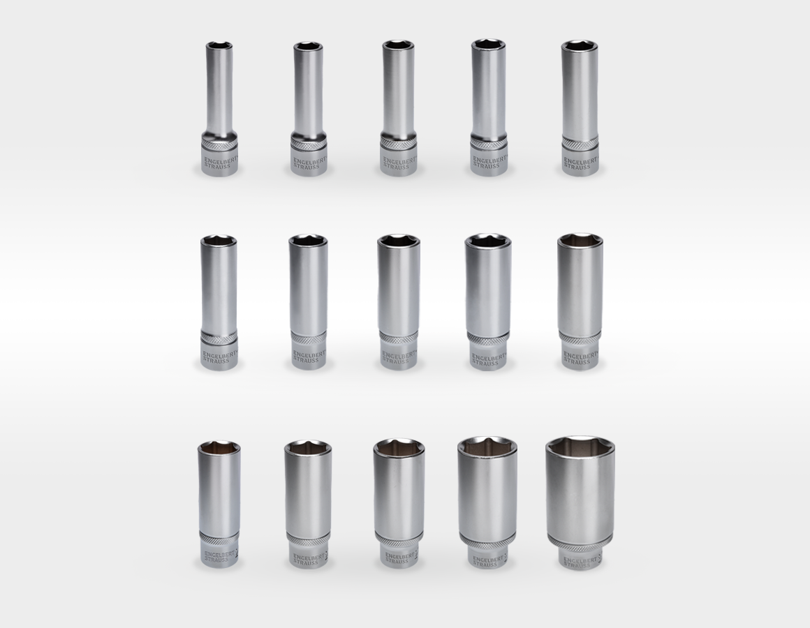 Additional image 3 Socket wrench set 1/2" long in STRAUSSbox 118 midi 