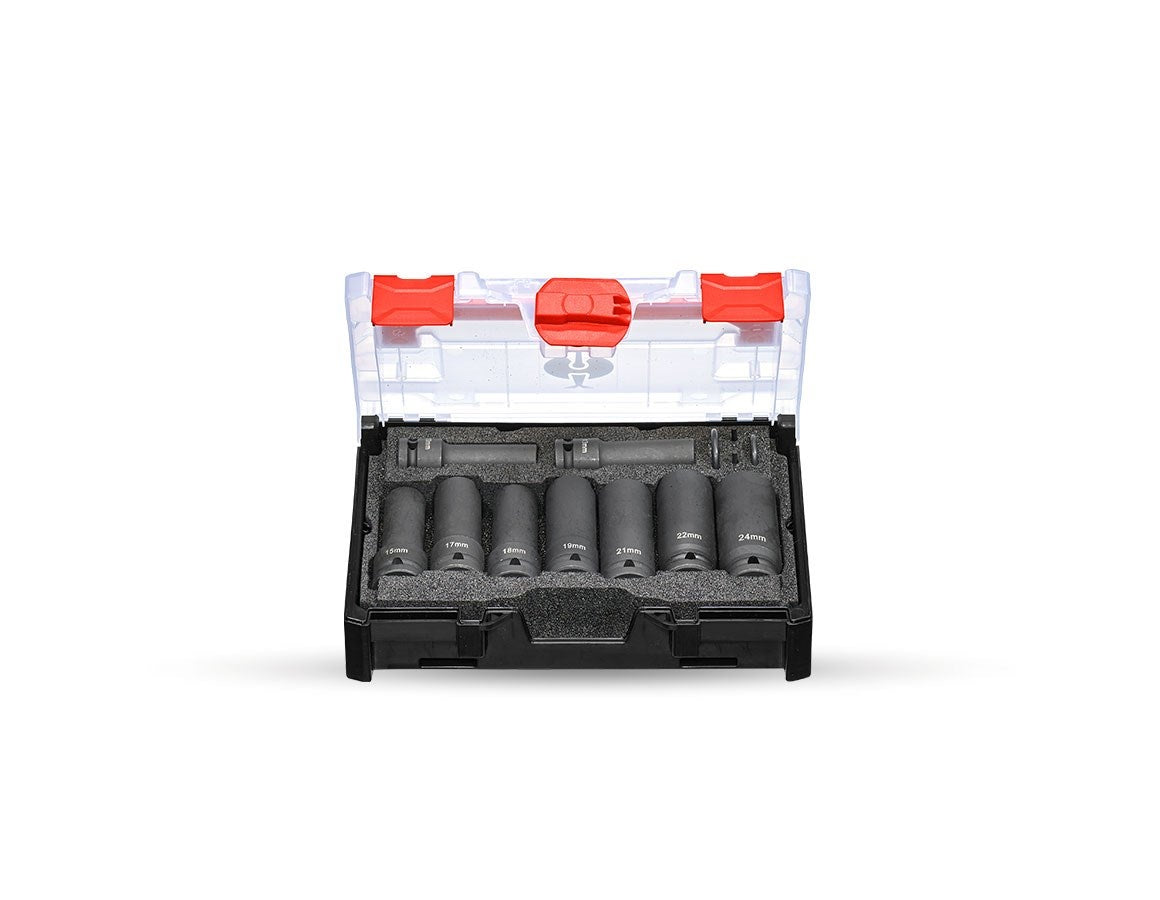 Primary image Socket wrench set Impact 1/2" long in STRAUSSbox undefined