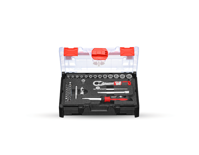 Primary image Socket wrench set pro 1/4 in STRAUSSbox mini undefined