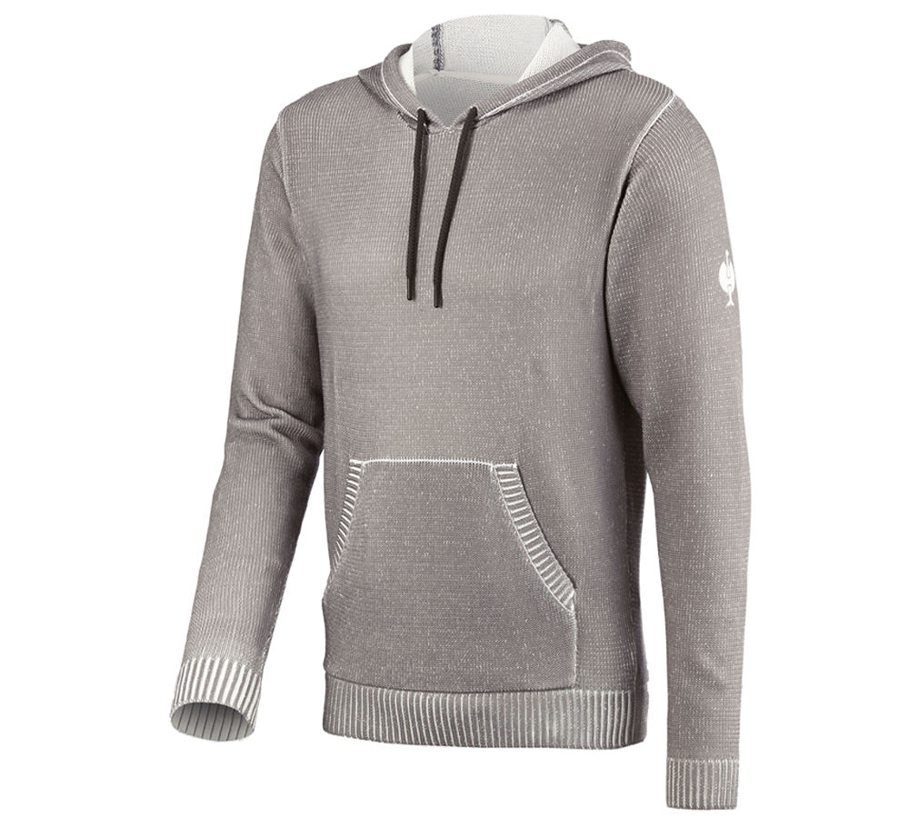 Primary image Knitted hoody e.s.iconic dolphingrey
