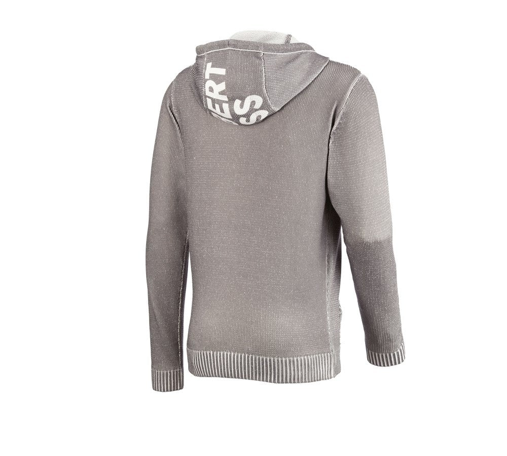 Secondary image Knitted hoody e.s.iconic dolphingrey