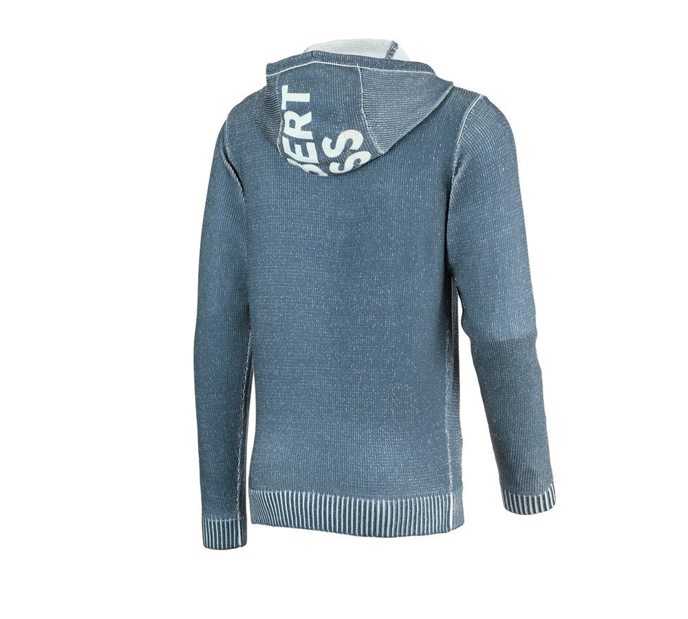 Secondary image Knitted hoody e.s.iconic oxidblue