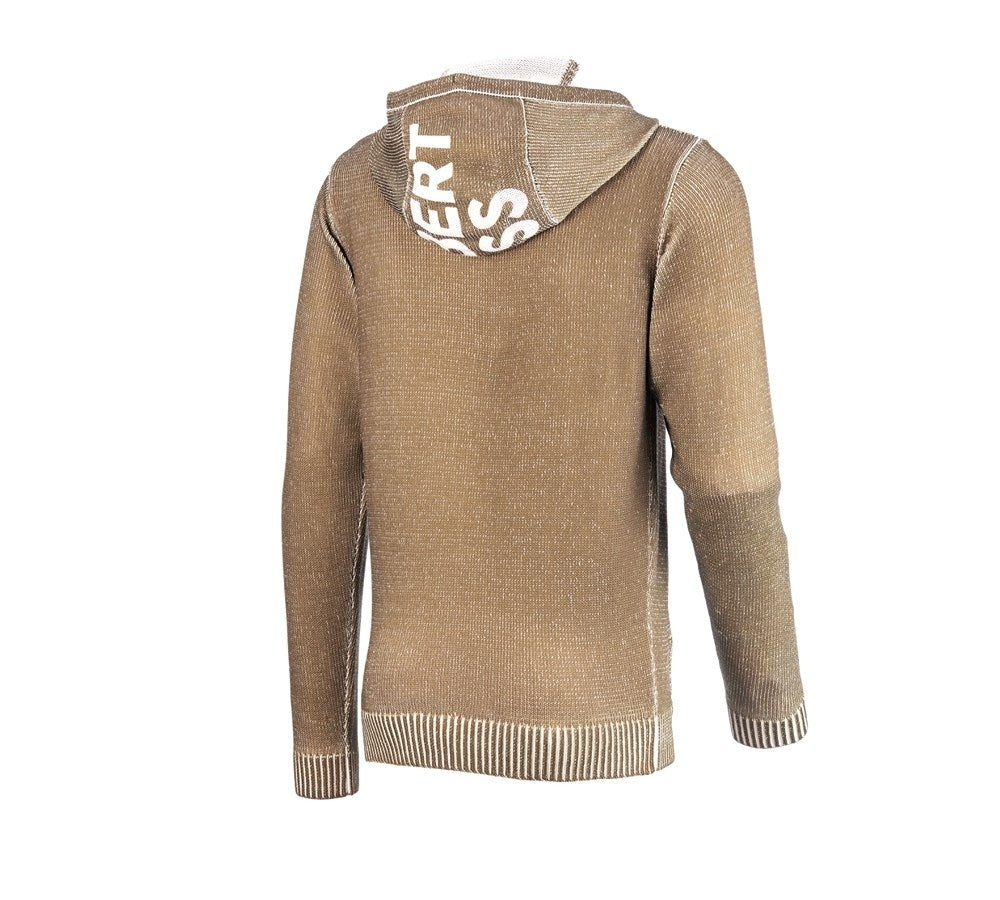 Secondary image Knitted hoody e.s.iconic almondbrown