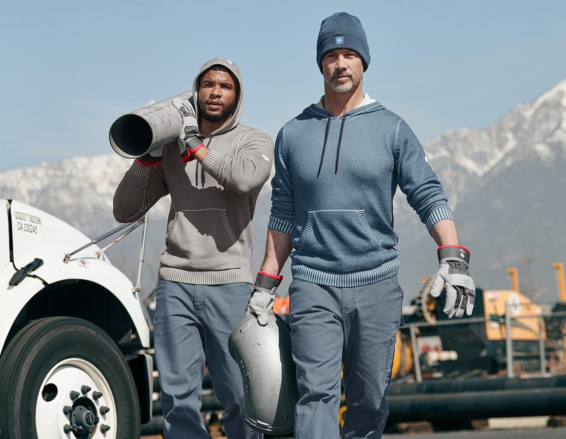 Additional image 1 Knitted hoody e.s.iconic dolphingrey