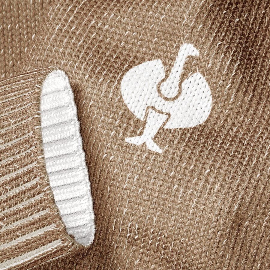 Detailed image Knitted hoody e.s.iconic almondbrown