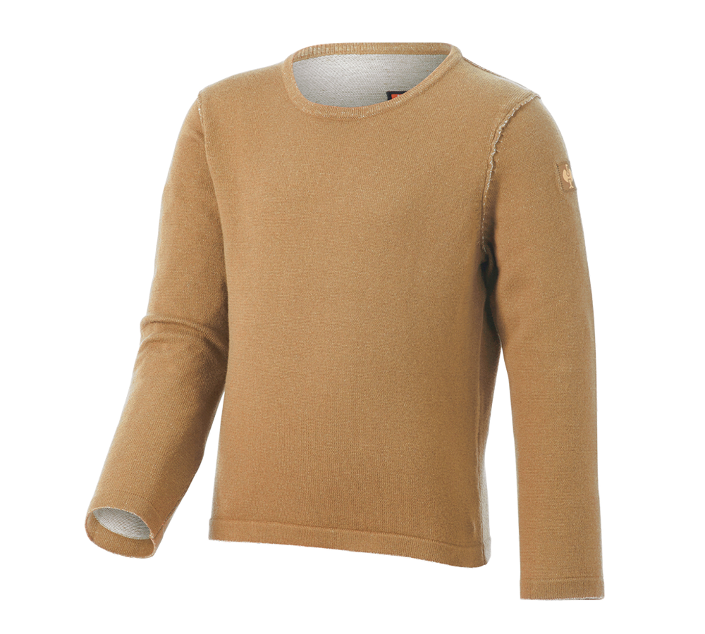 Primary image Knitted pullover e.s.iconic, children's almondbrown