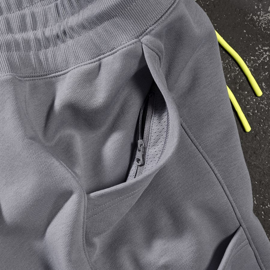 Detailed image Sweat pants e.s.trail basaltgrey/acid yellow